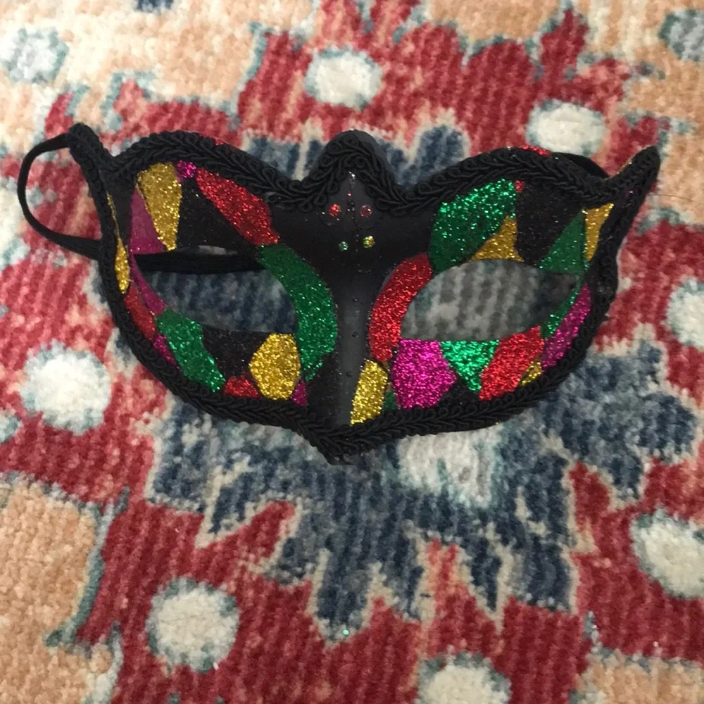 Glitter Mardi-Gras Masquerade Mask